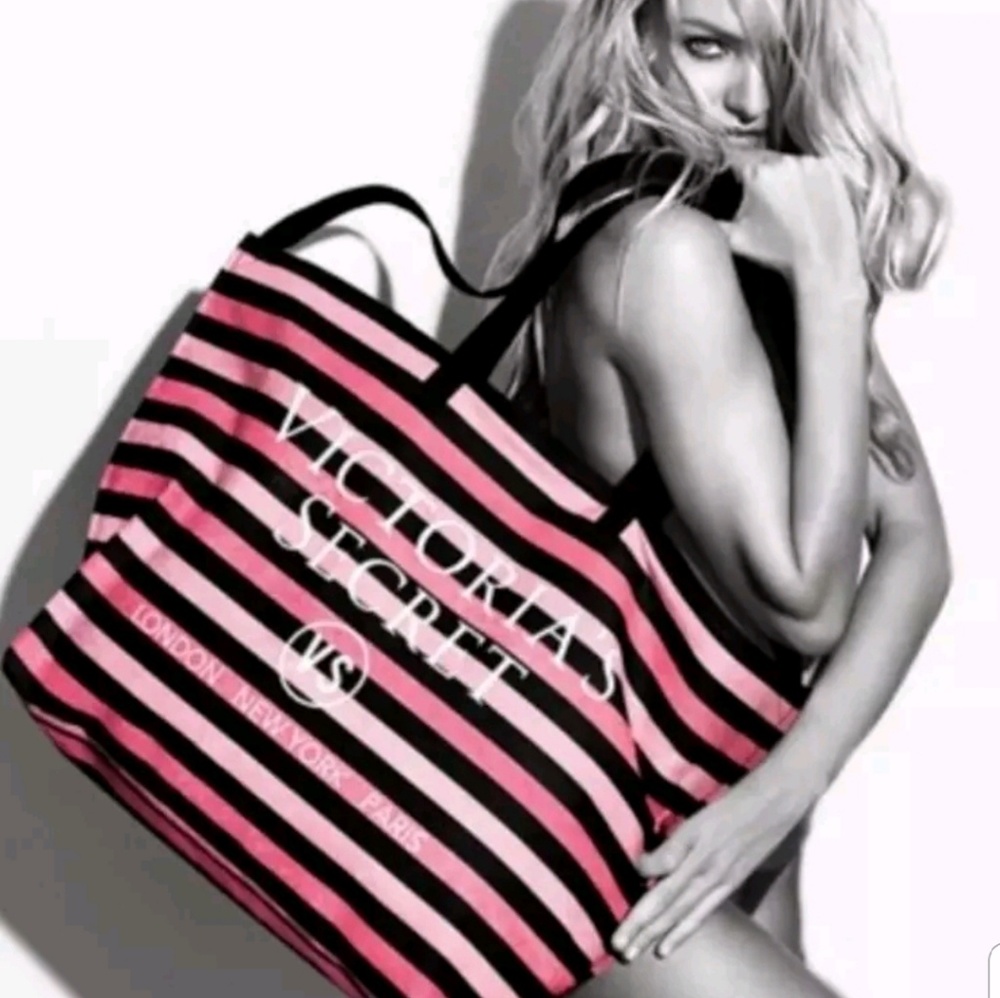 Victoria's Secret  Limited Edition Pink Stripe Bag